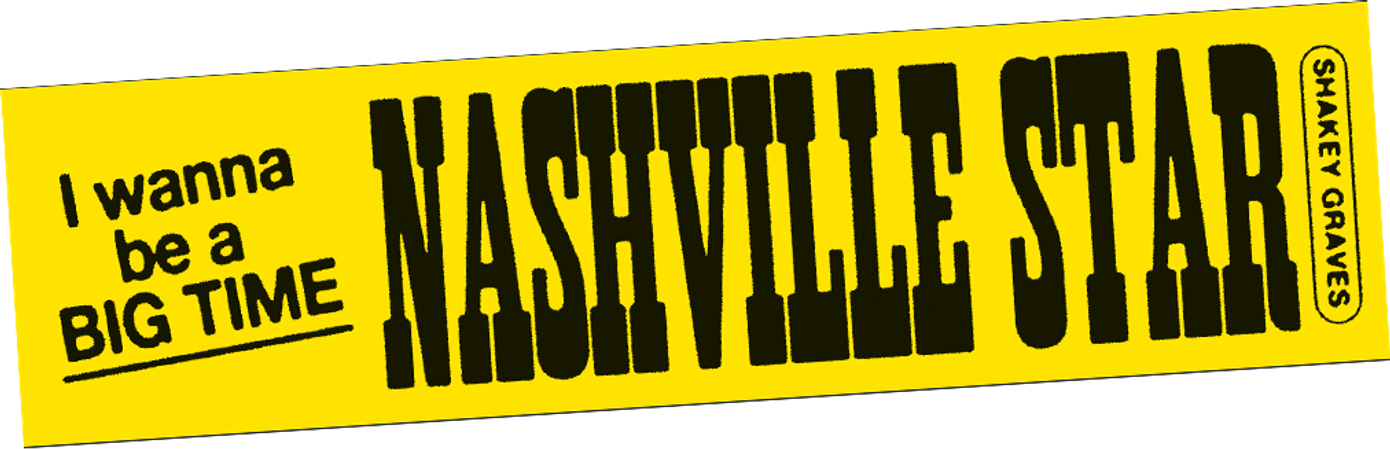 shakey graves bumper sticker