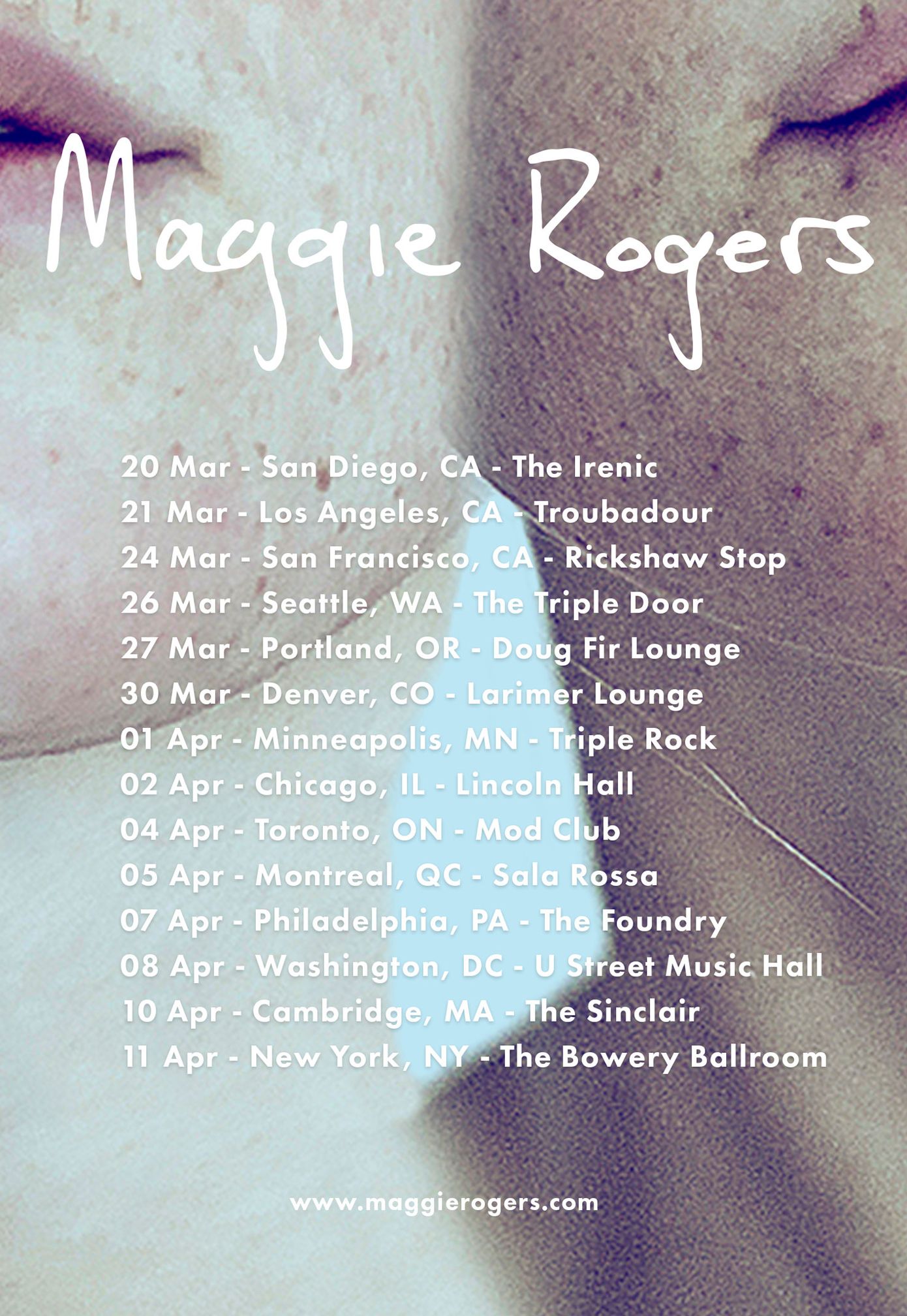 maggie rogers tour poster