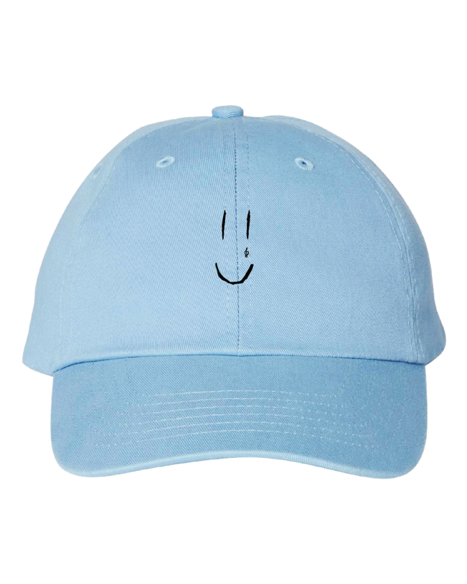 blue hat