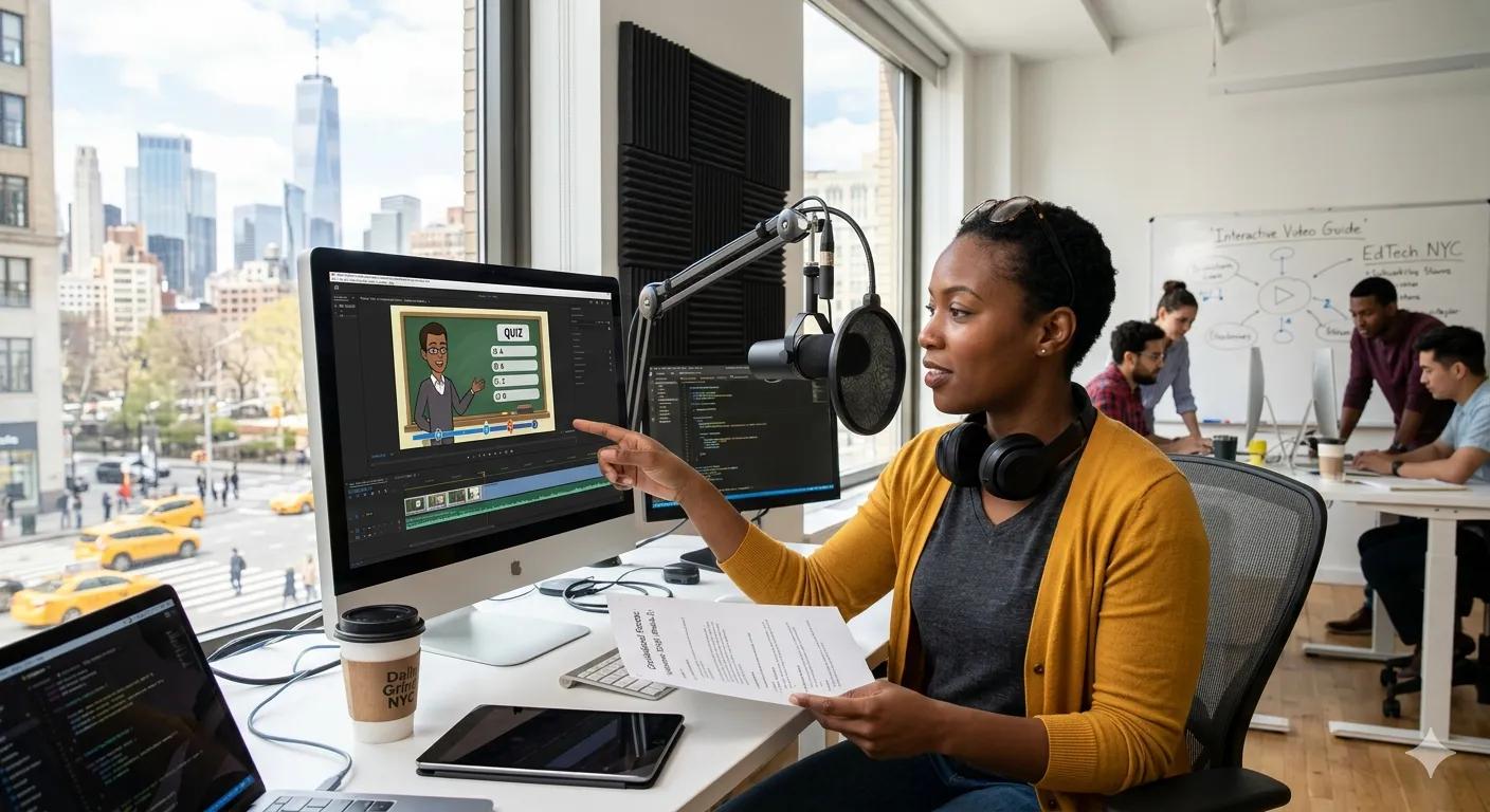 Guide to Turn Pre-Recorded Voiceovers into Interactive eLearning Content and Video: Roadmap for EdTech Startups in New York