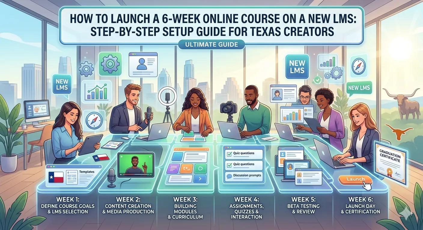 Clear Roadmap to Launch 6-Week Online Course on New LMS in Texas