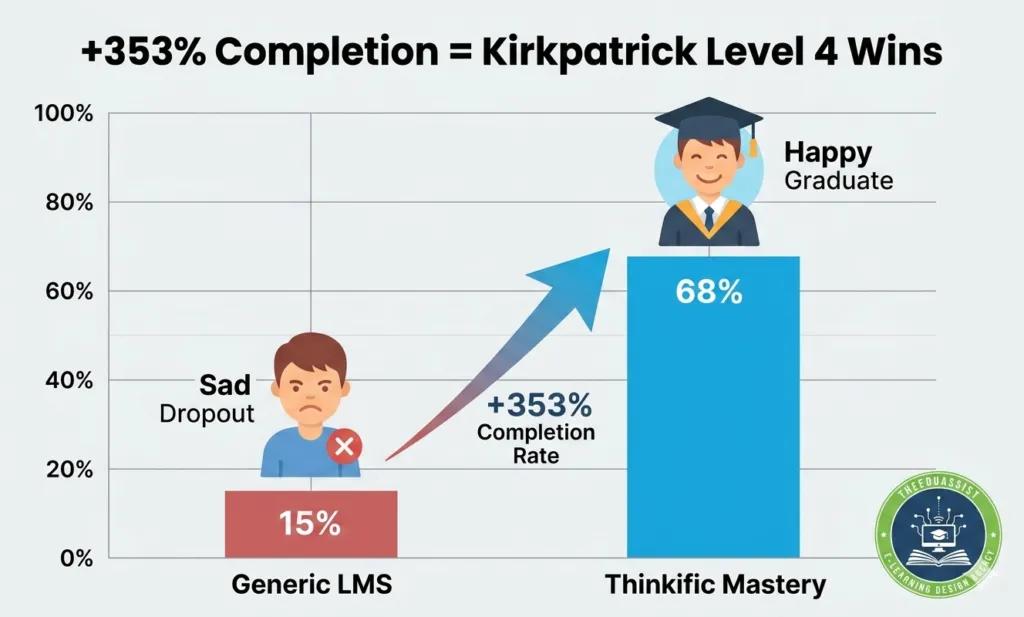 “Thinkific course creation dashboard showing steps to build and manage an online course”