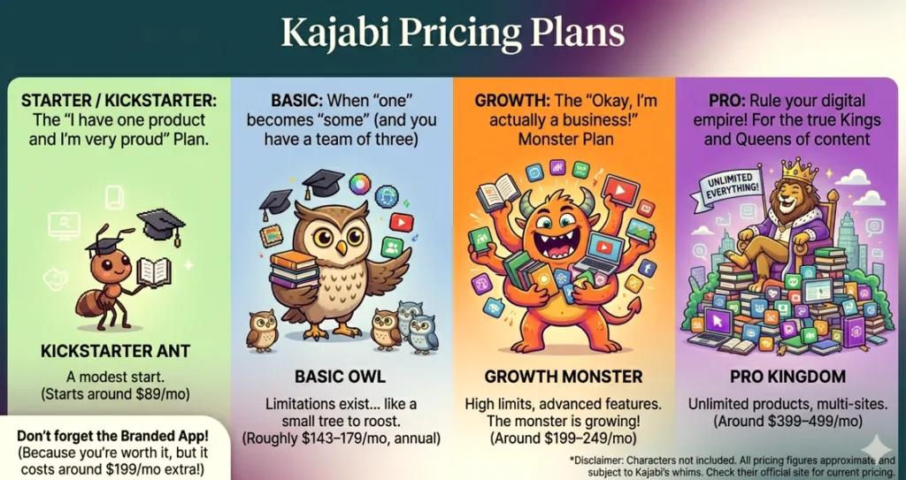 kajabi pricing plans