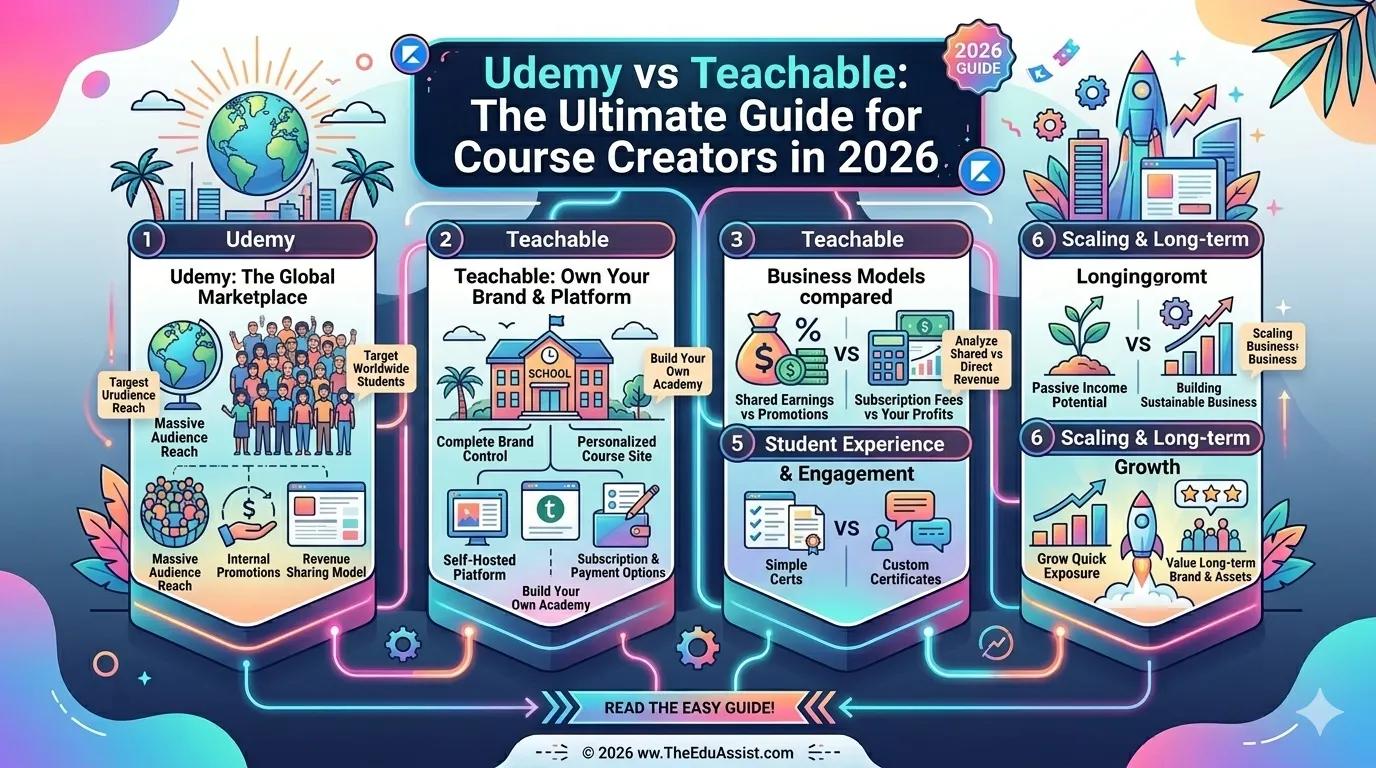 Udemy vs Teachable: The Ultimate Guide for Course Creators in 2026