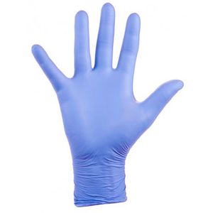 GUANTES DE NITRILO CELESTE L - 10 PARES