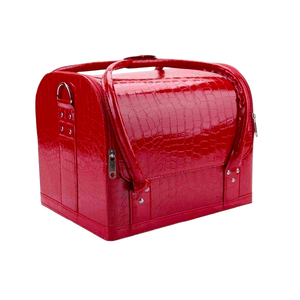 BOLSO SIMIL CUERO ROJO CROC 4 BANDEJAS