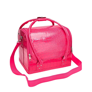 BOLSO SIMIL CUERO FUCSIA CROC 4 BANDEJAS