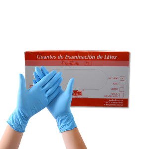 GUANTES DE NITRILO CELESTE L - 50 PARES