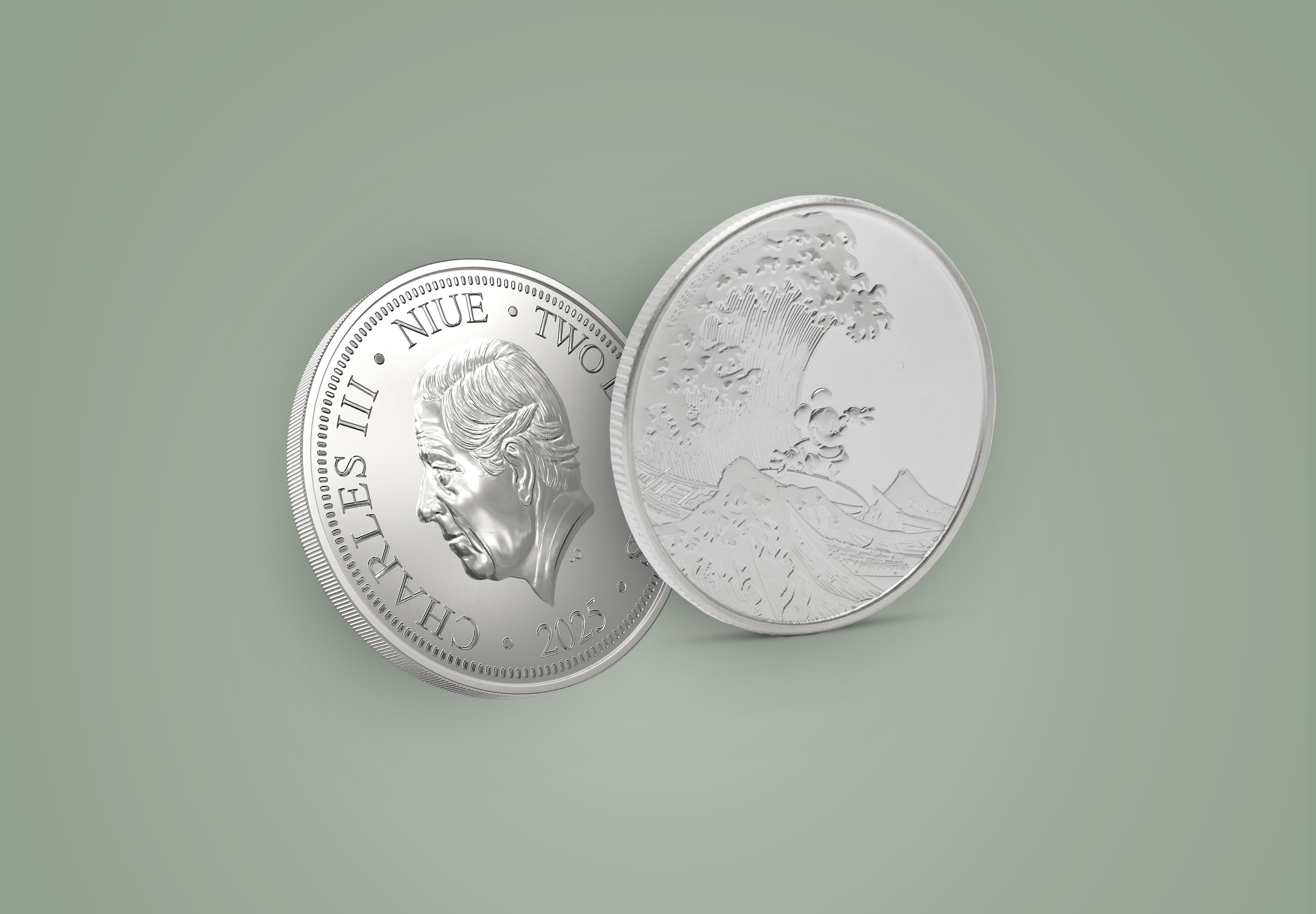 A silver coin of Charles III