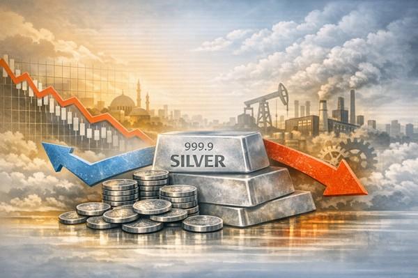 Generated image of silver overlayed with graph