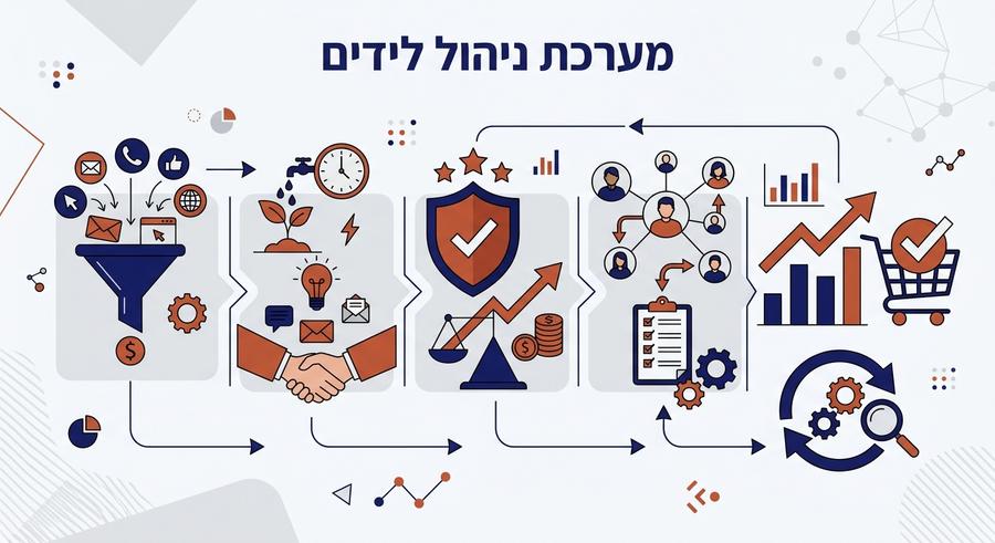 מערכת ניהול לידים - אינפוגרפיק