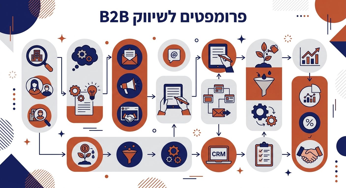 פרומפטים לשיווק B2B - אינפוגרפיק