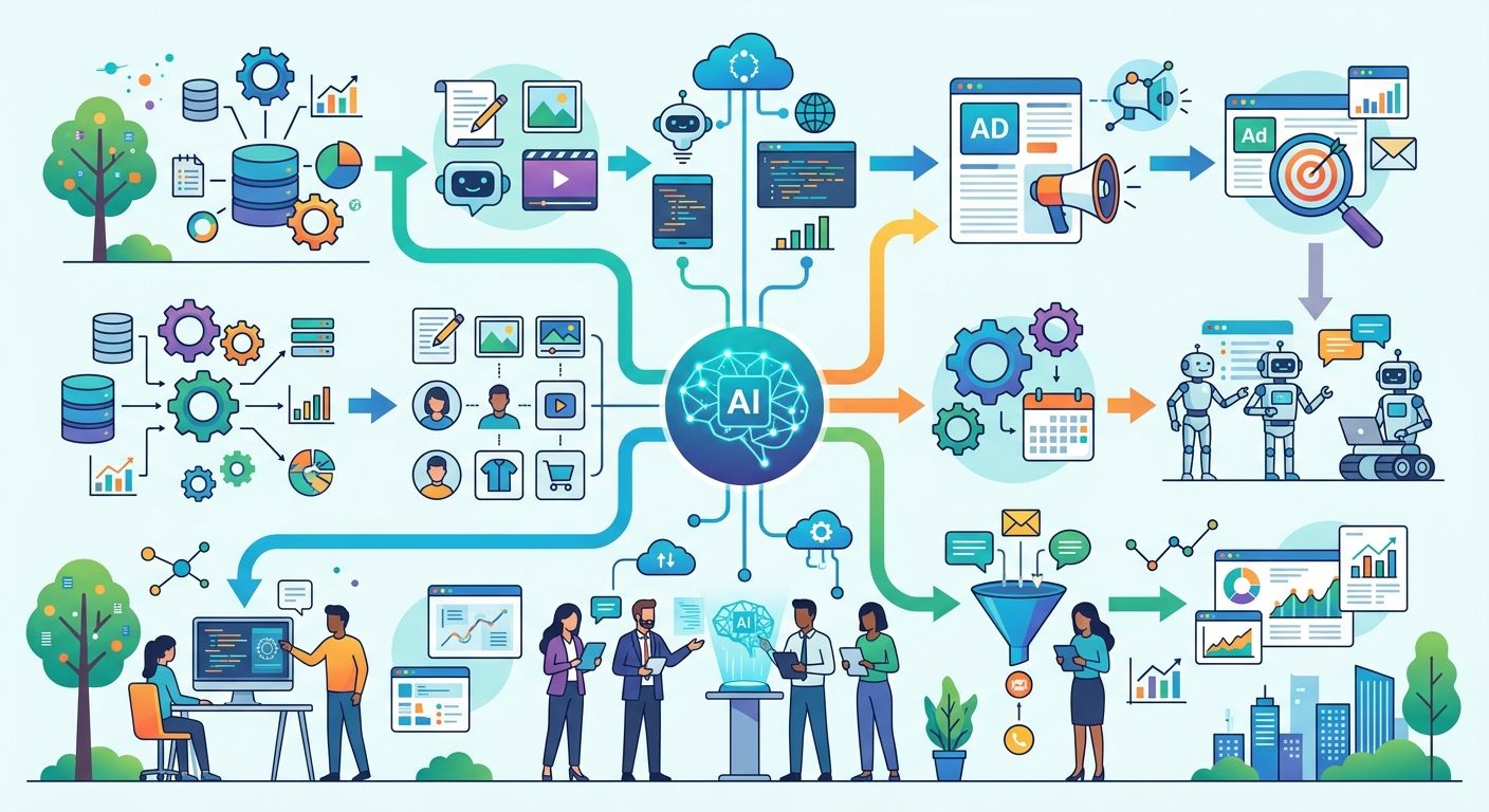 שיווק AI - אינפוגרפיק
