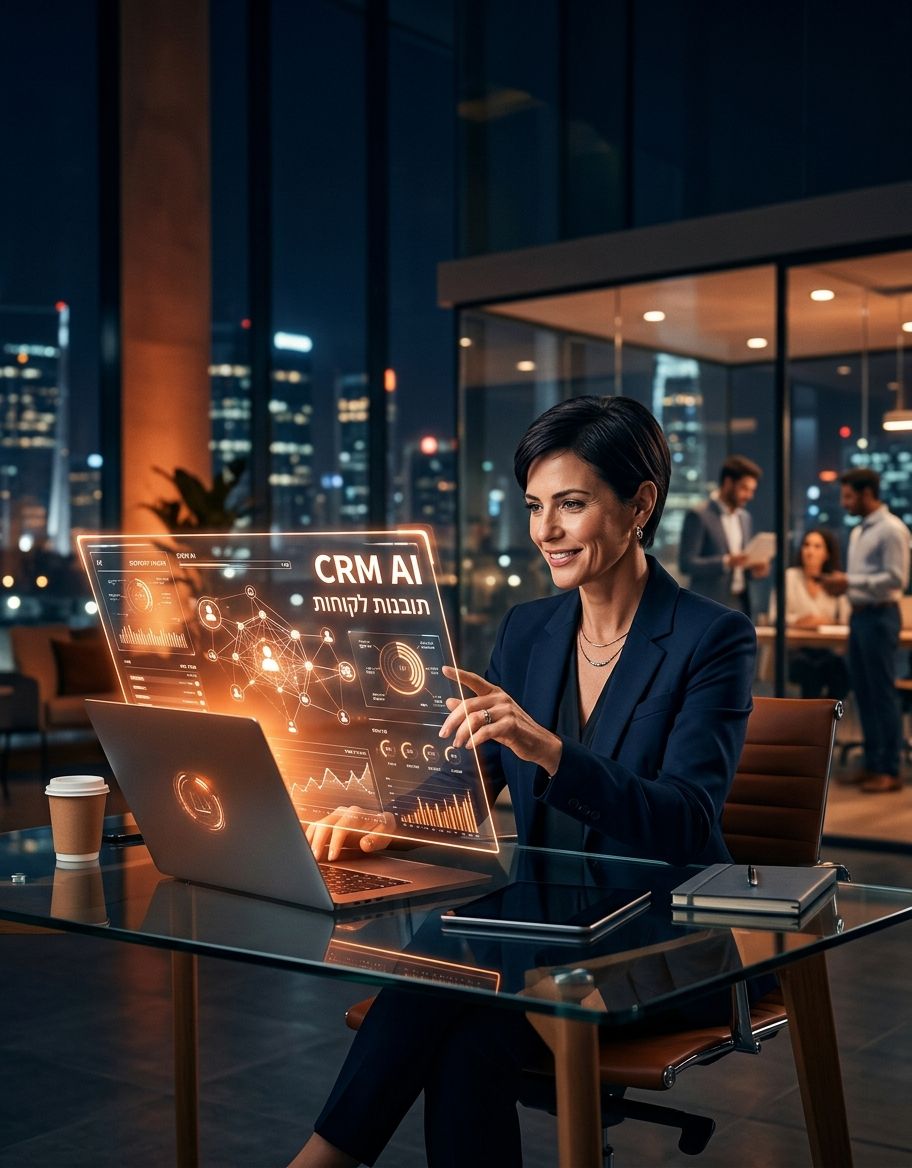 CRM עם AI