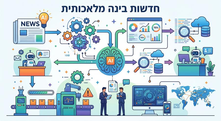 חדשות בינה מלאכותית - אינפוגרפיק