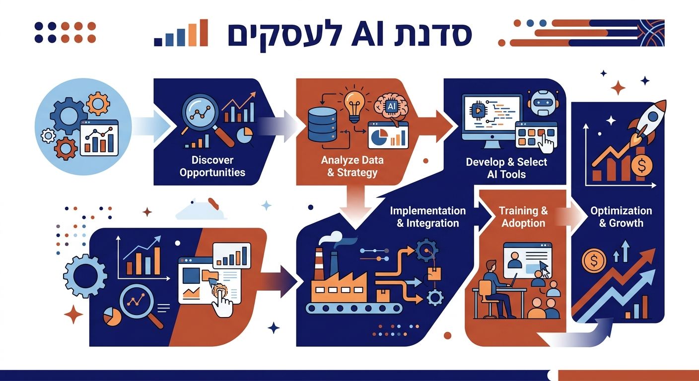 סדנת AI לעסקים - אינפוגרפיק