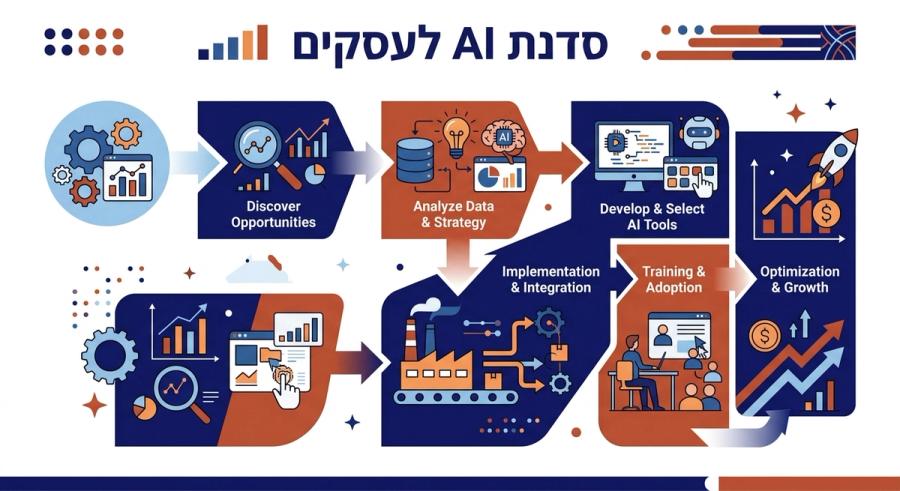 סדנת AI לעסקים - אינפוגרפיק