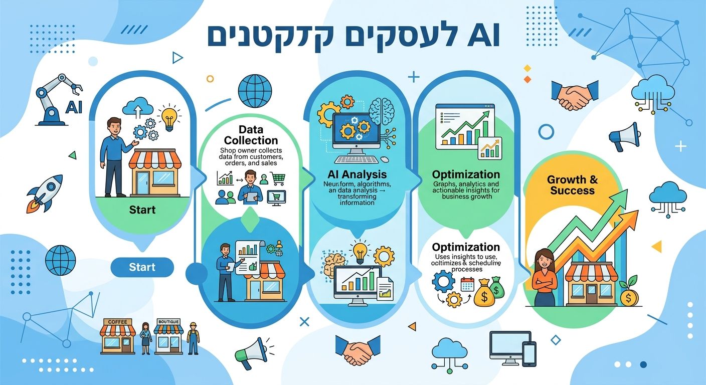 AI לעסקים קטנים - אינפוגרפיק