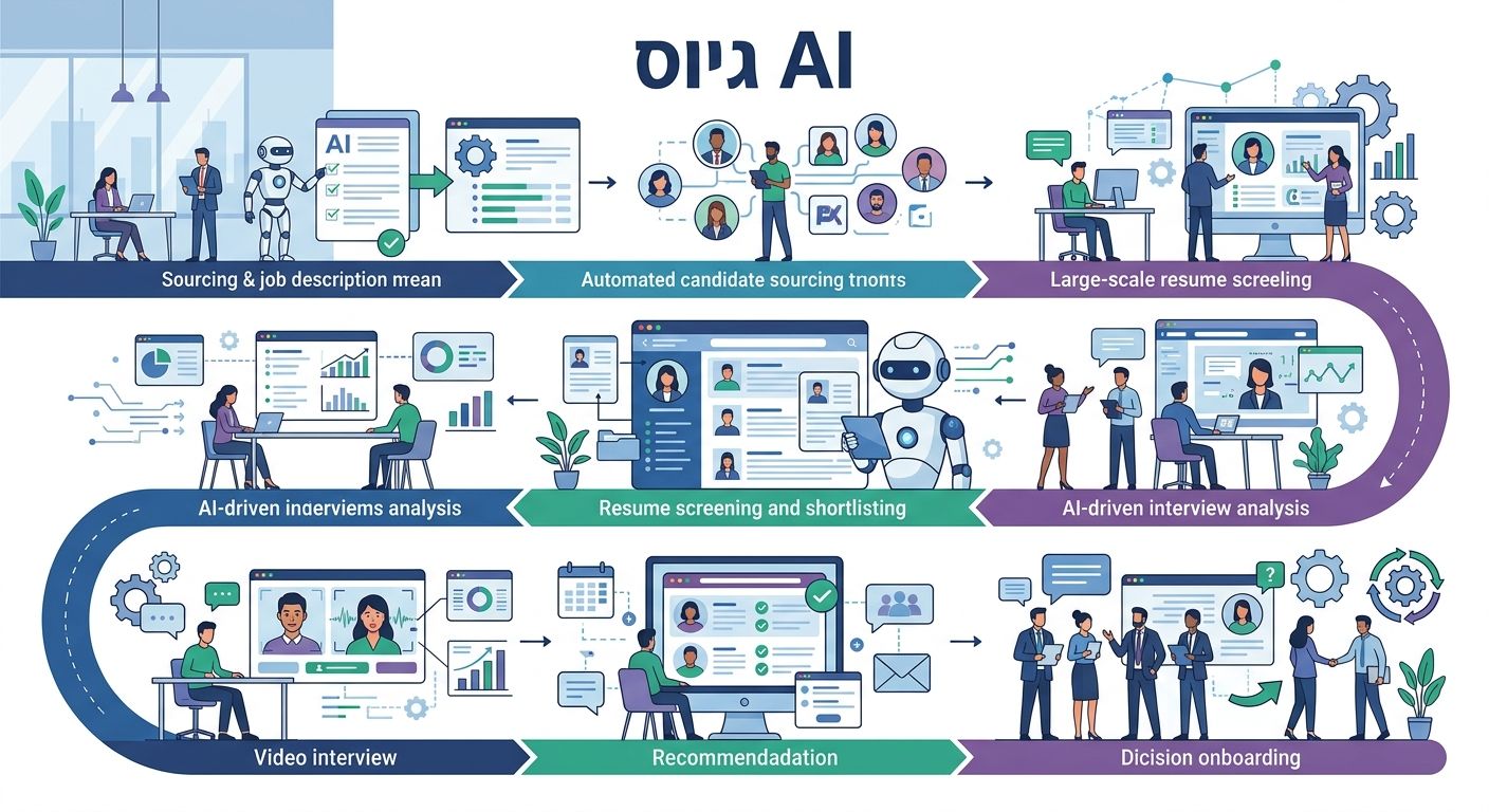 AI גיוס - אינפוגרפיק