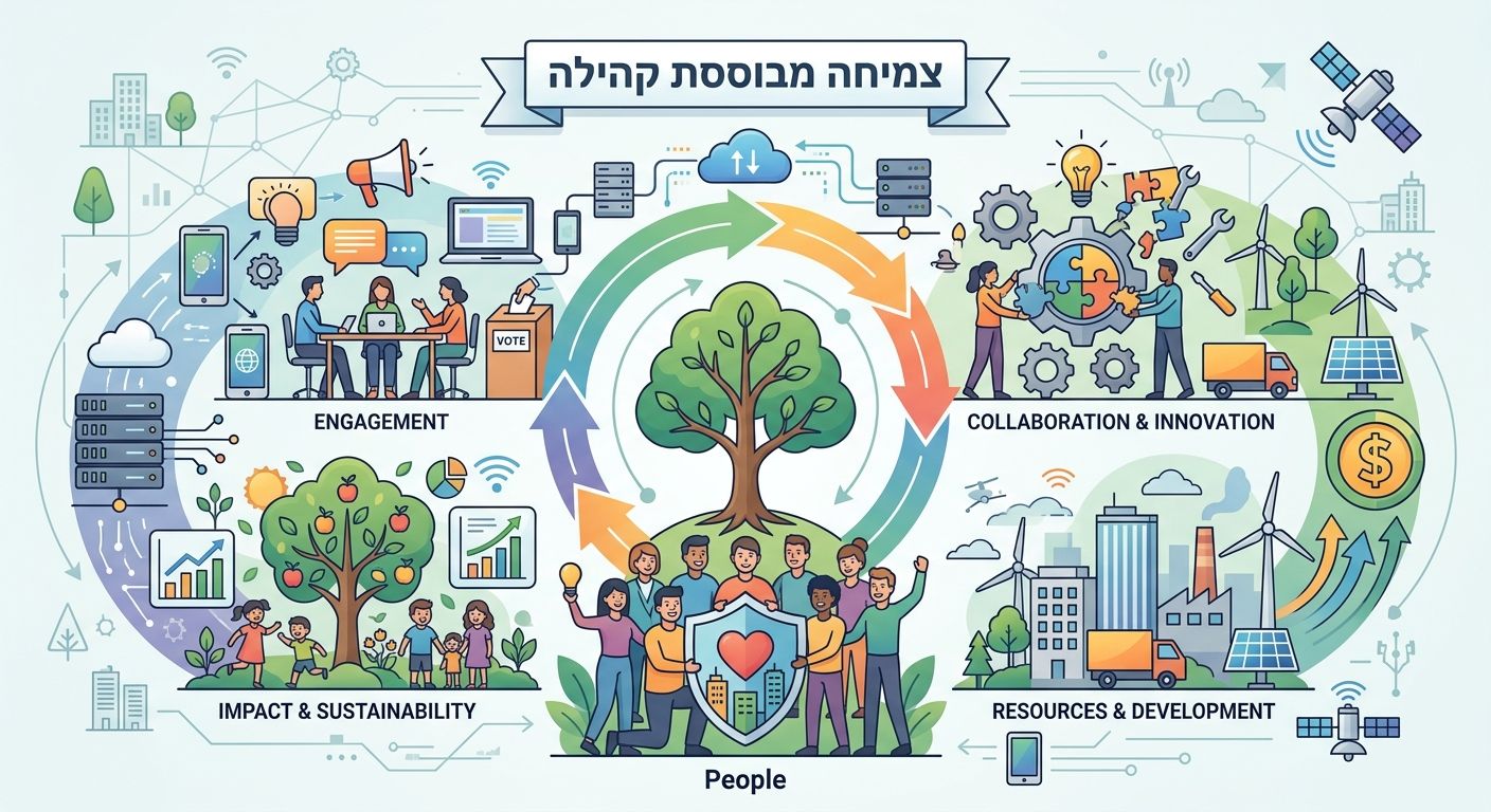 צמיחה מבוססת קהילה - אינפוגרפיק