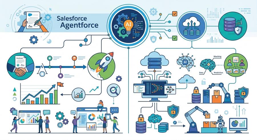 Salesforce Agentforce - אינפוגרפיק