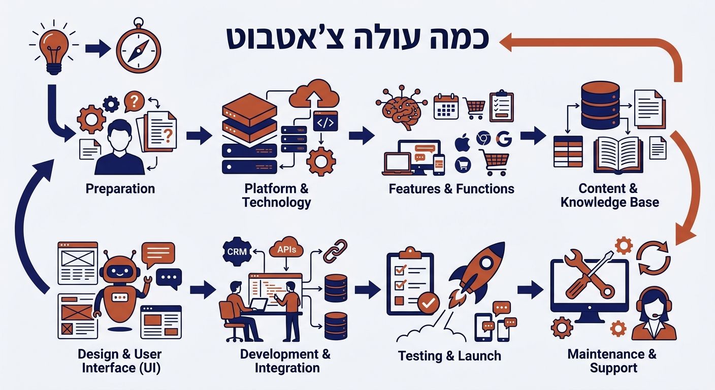 כמה עולה צ'אטבוט - אינפוגרפיק