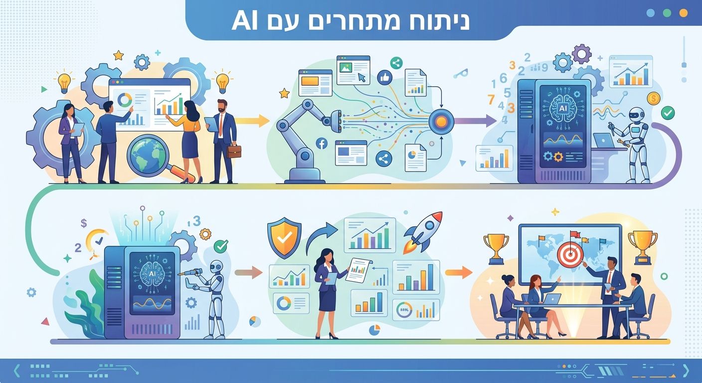 ניתוח מתחרים עם AI - אינפוגרפיק