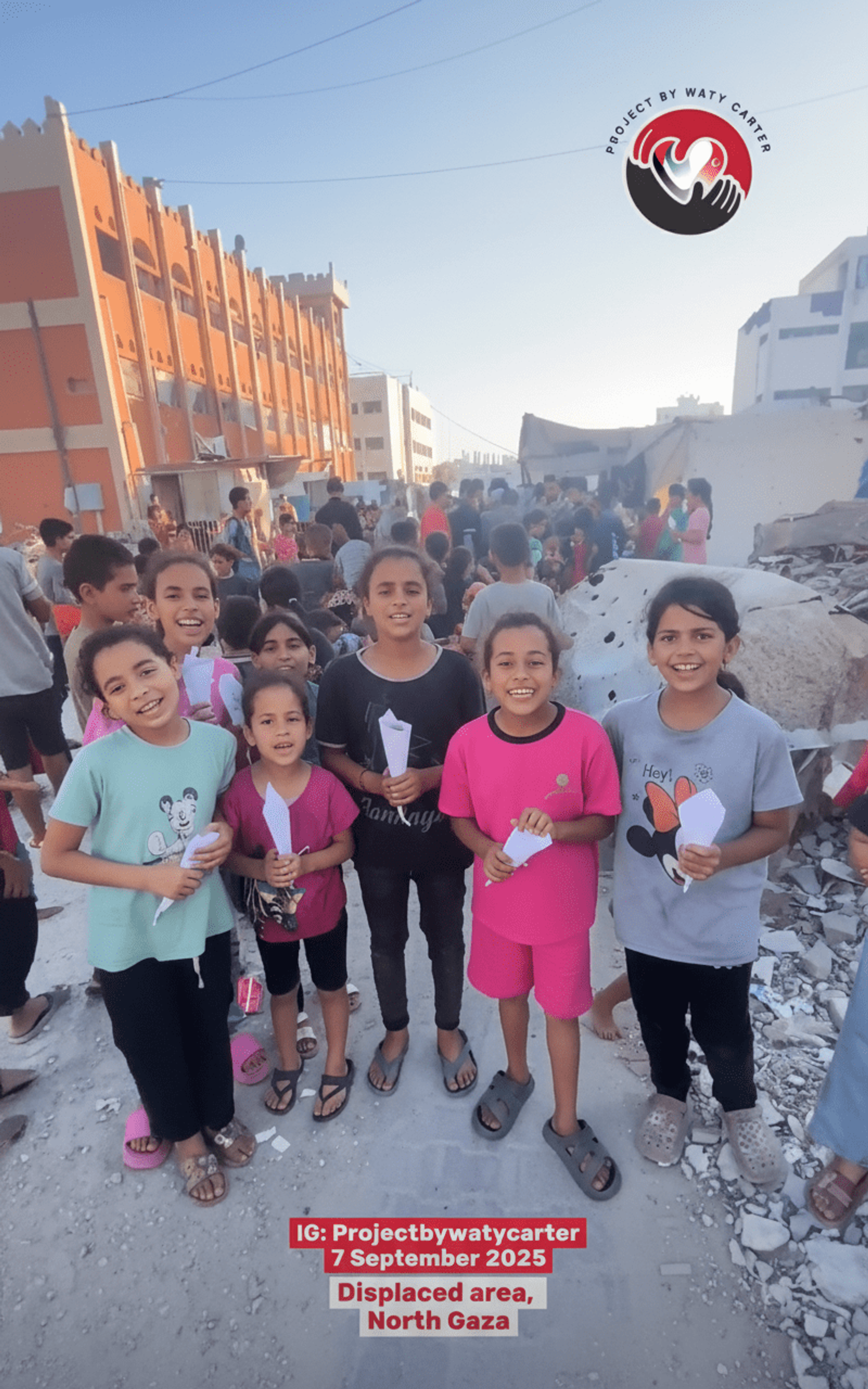 Food distribution in Gaza