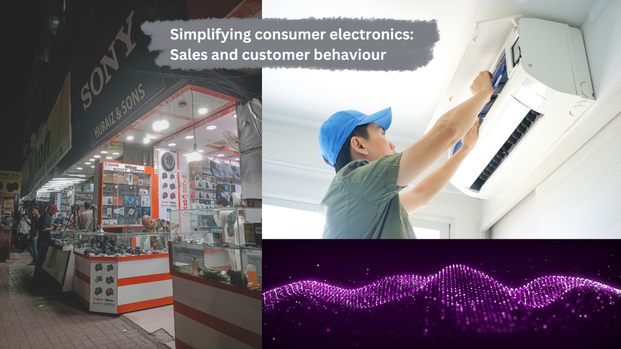 Learning sales and consumer behaviour of electronic goods - Part 1