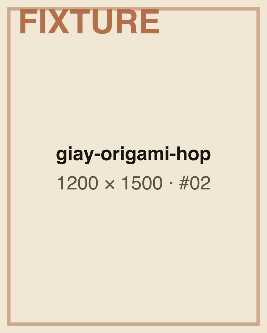 SỬA: Origami hộp giấy