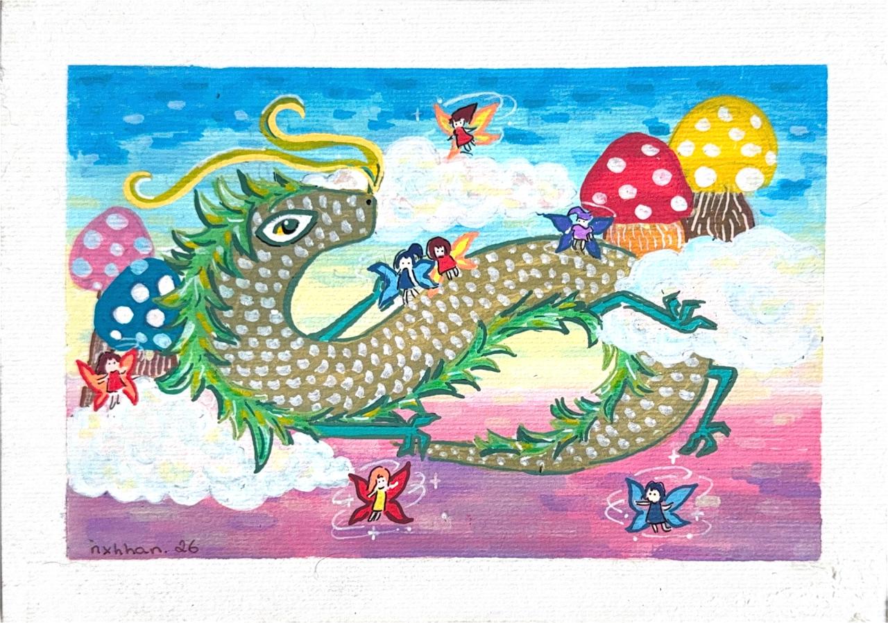 SỬA: Rồng, tiên nhỏ và nấm trên mây