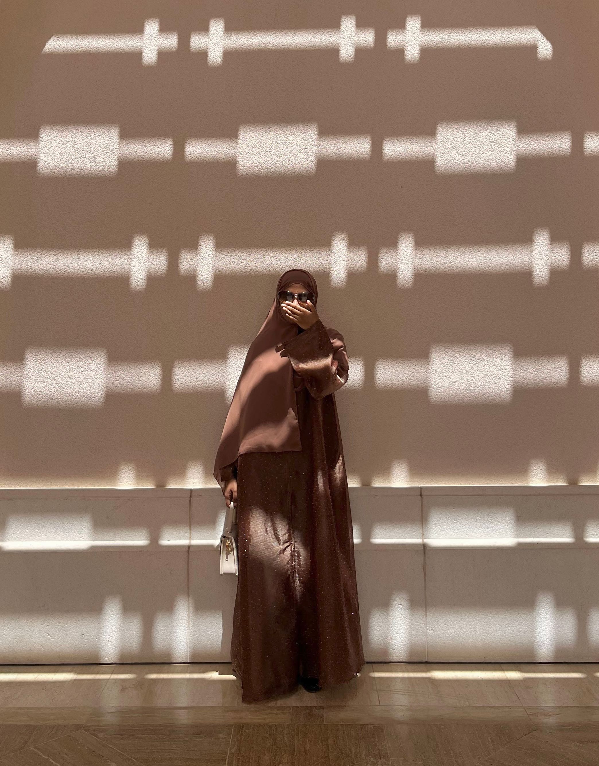 Organza Glitter Abaya