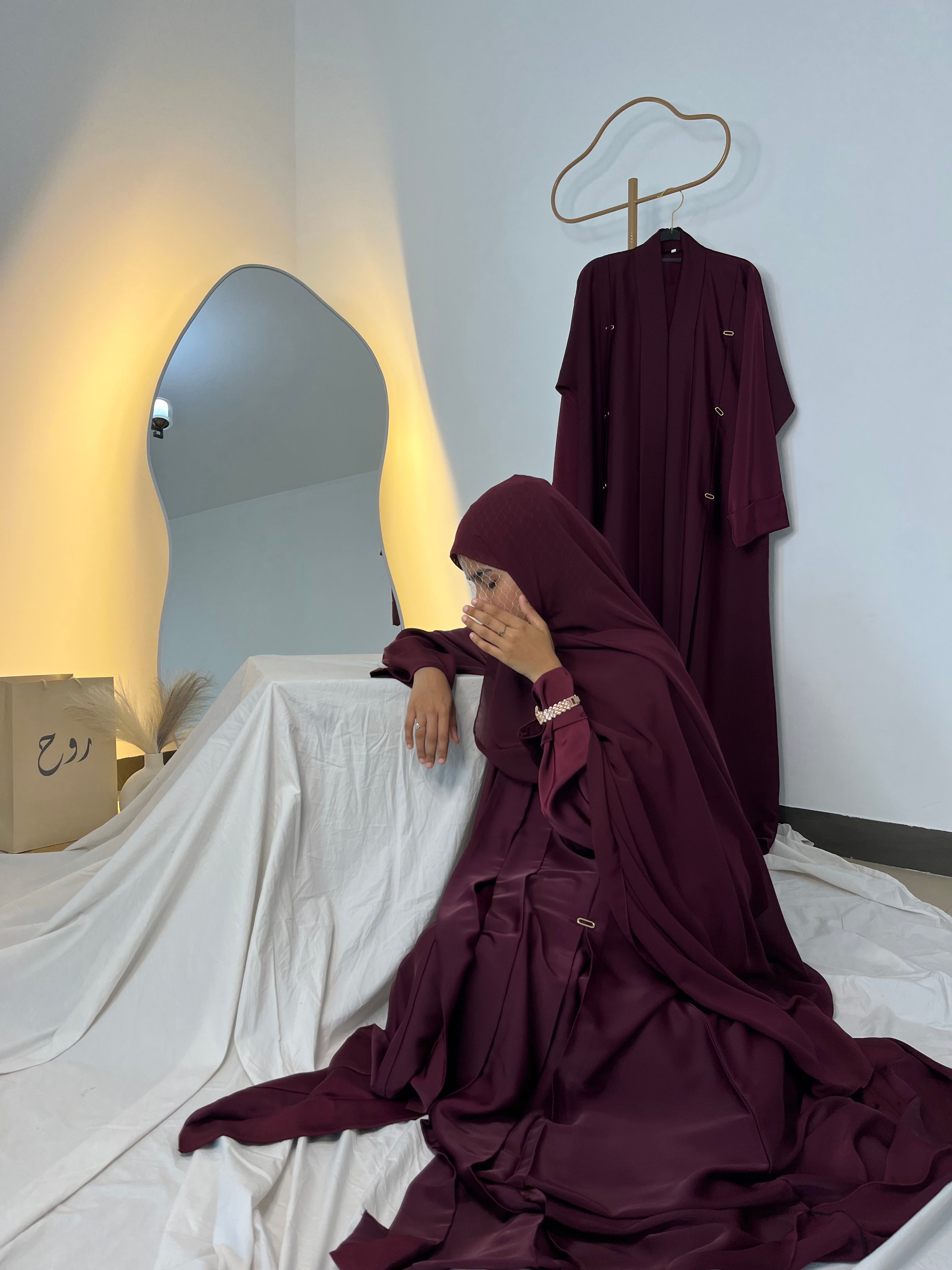 Premium Twilight Mulberry Abaya 