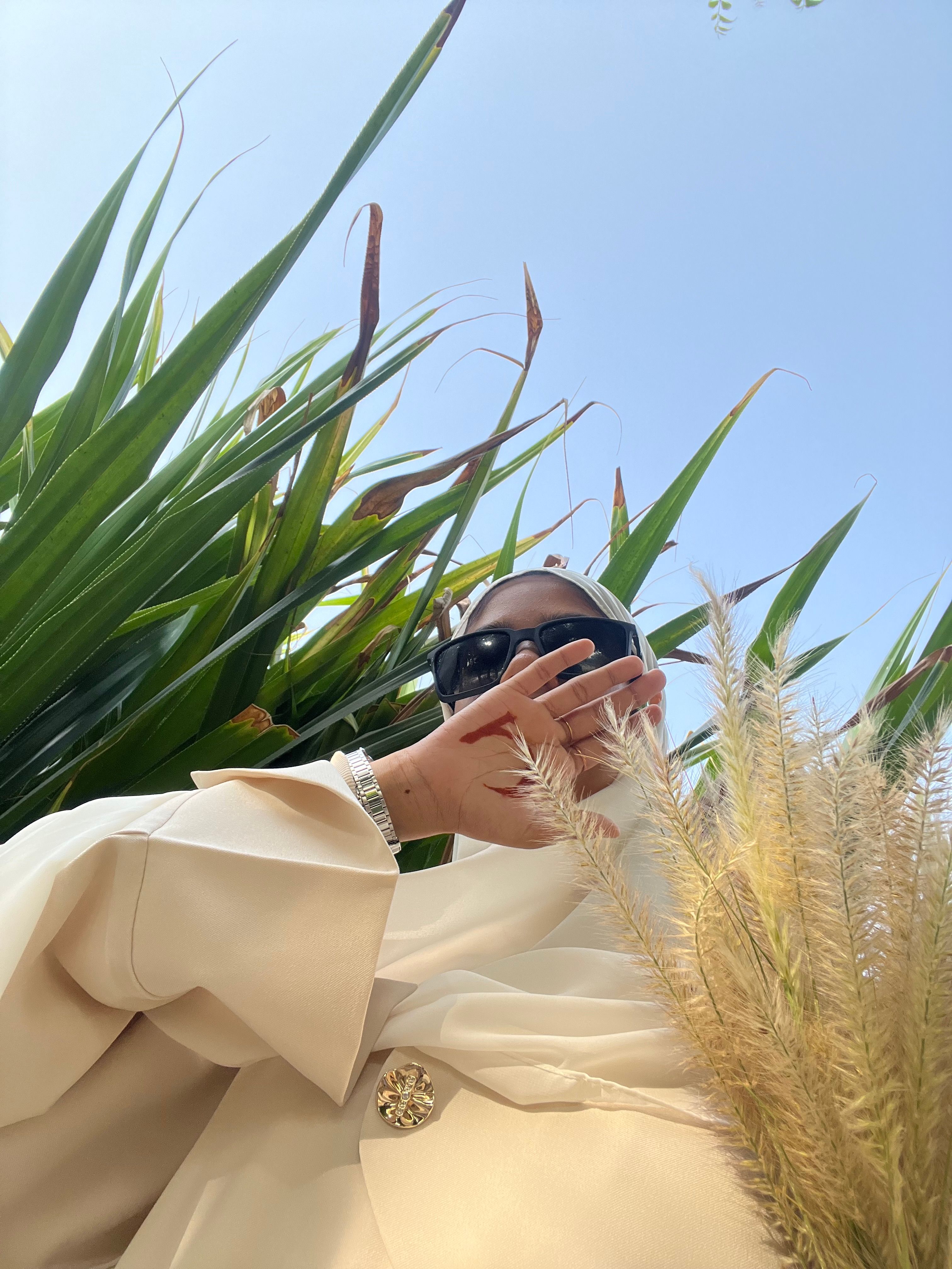 Noor Off-White Abaya - View 4