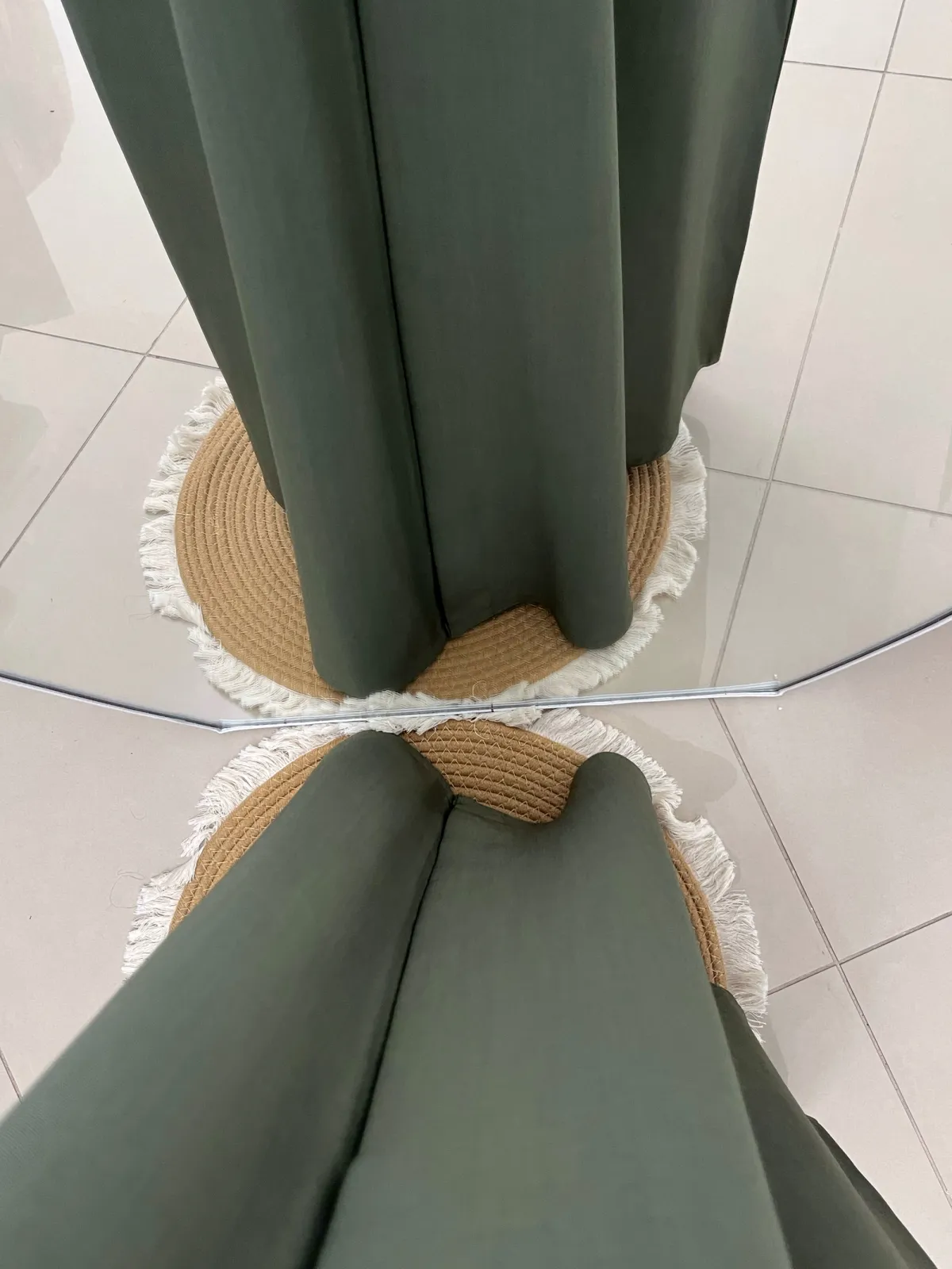 Classic Olive Sage Abaya - View 3