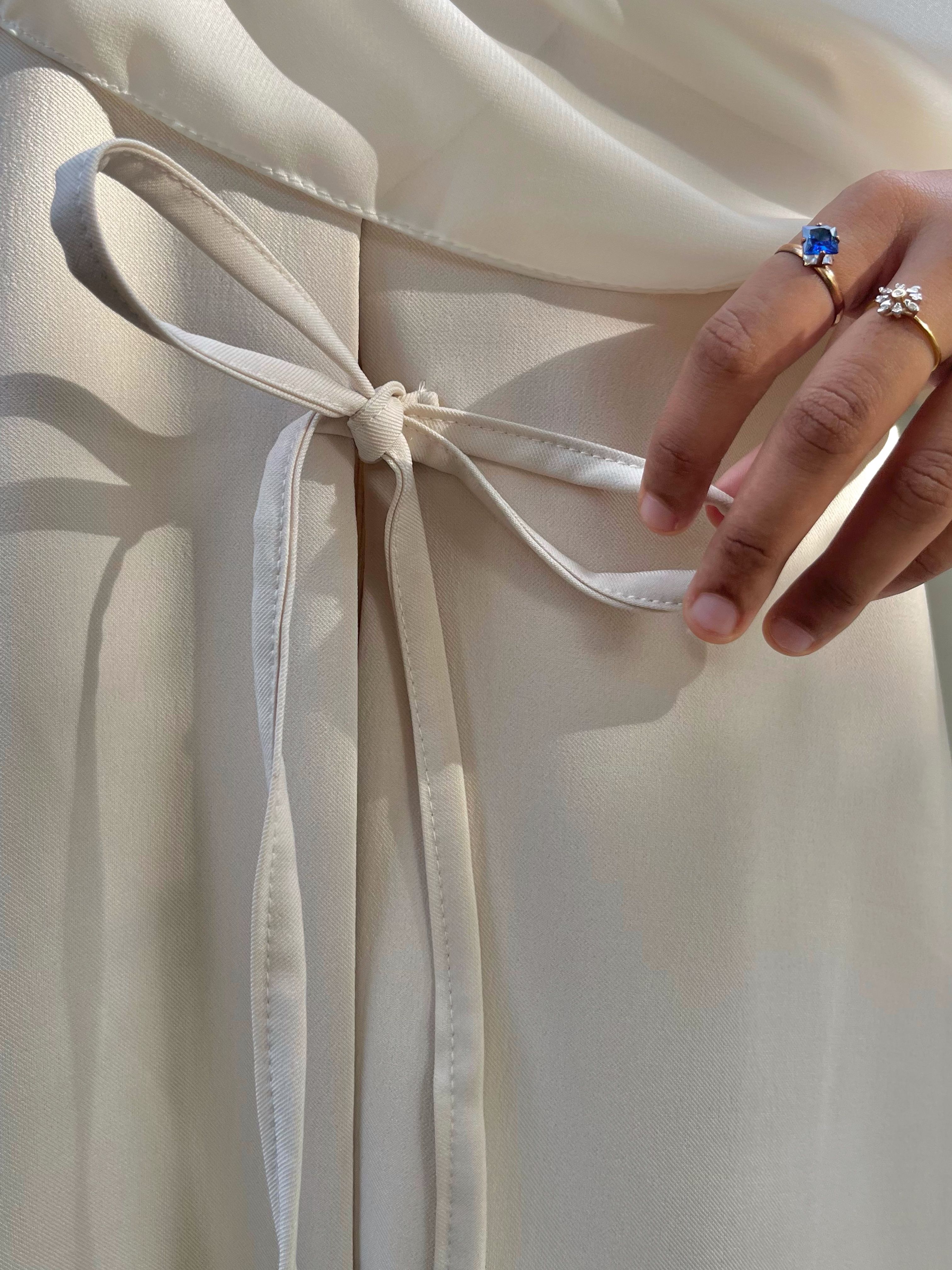 Noor Off-White Abaya - View 2