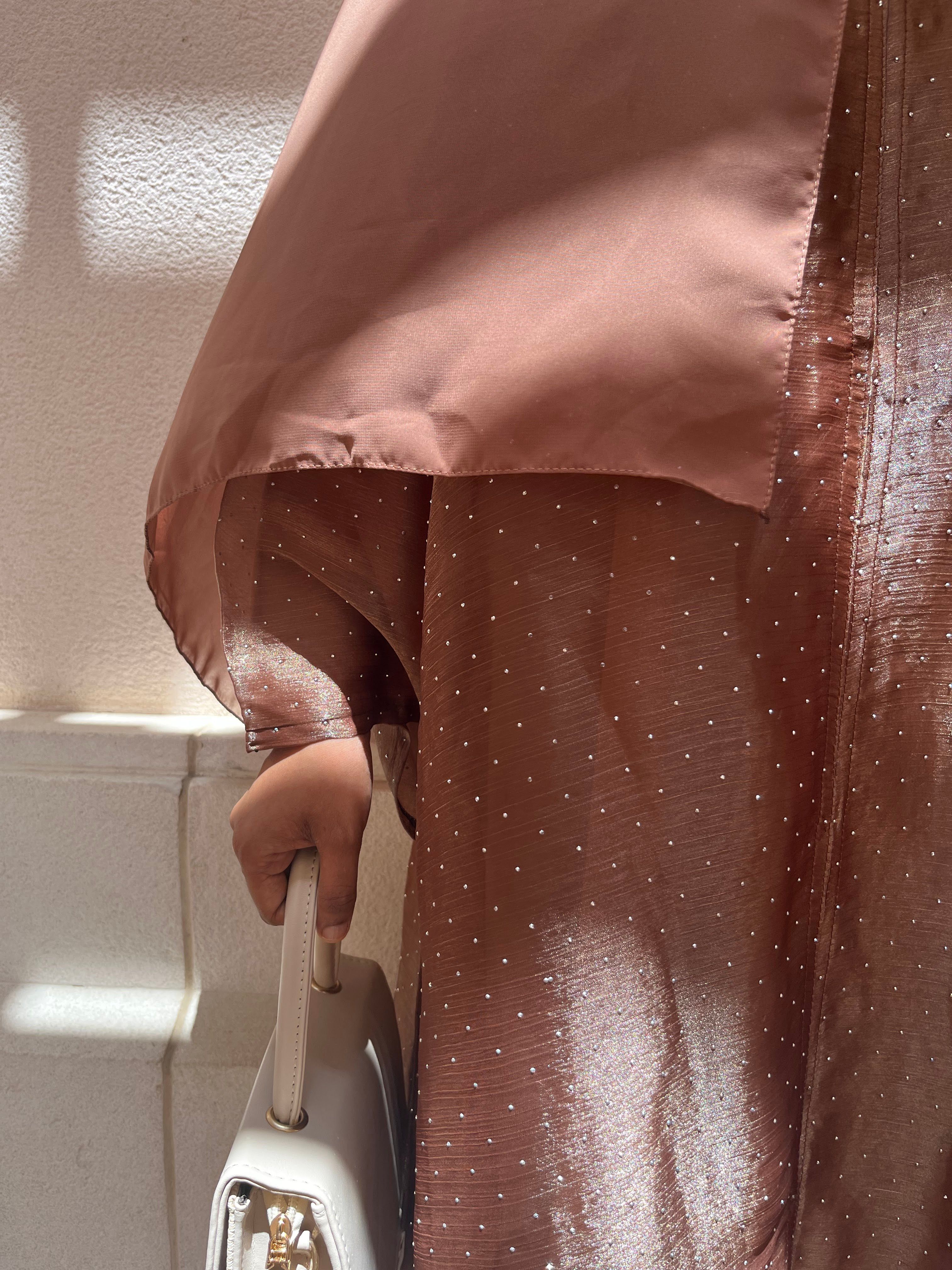 Organza Glitter Abaya - View 2