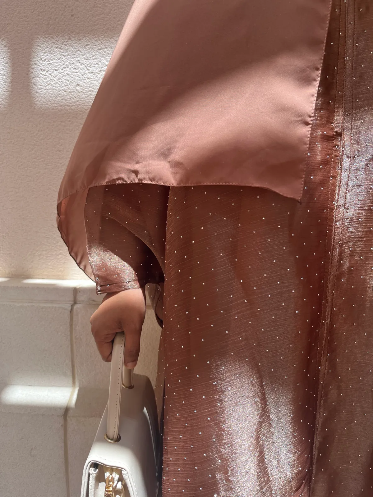 Organza Glitter Abaya - View 2