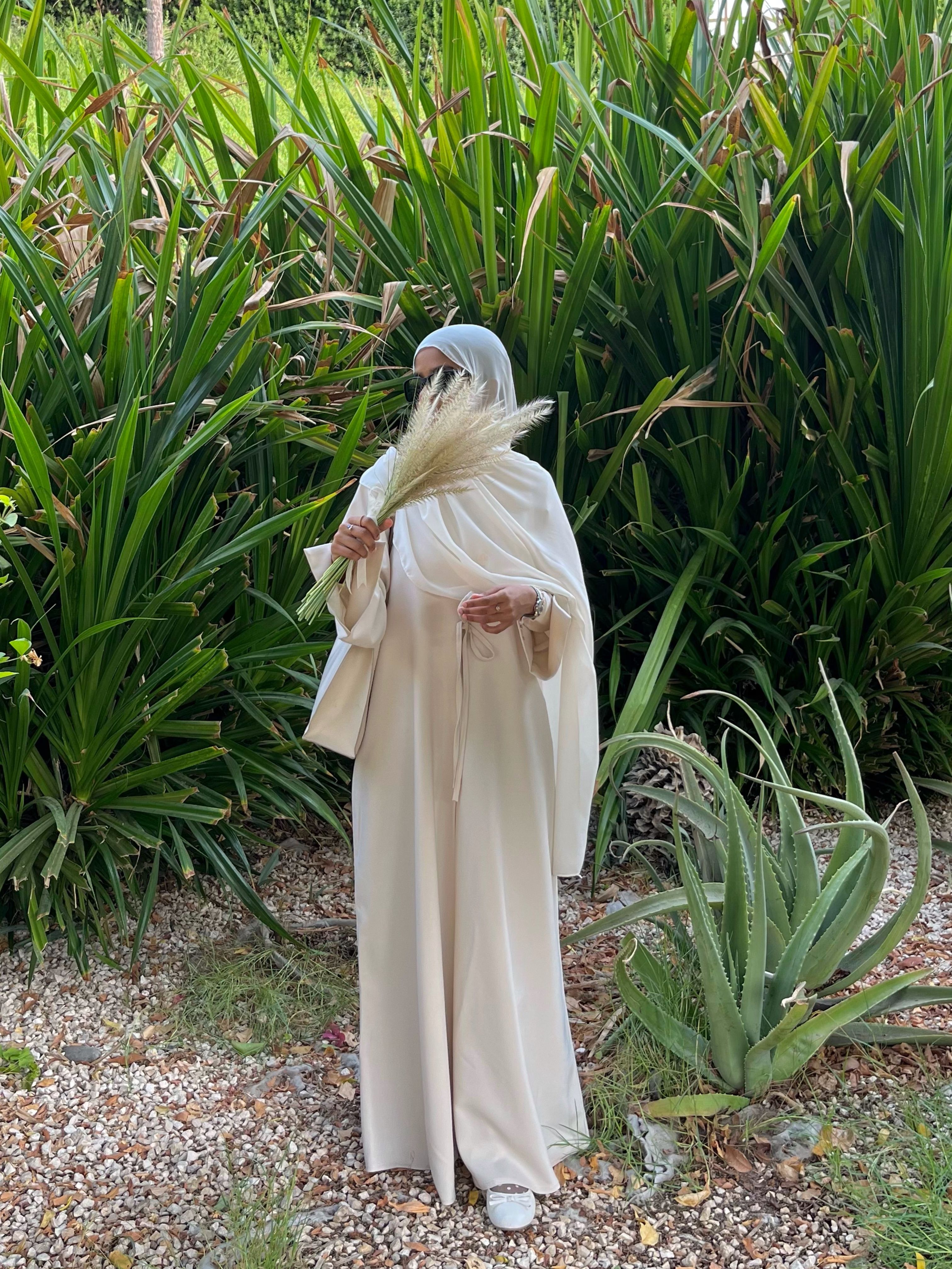 Noor Off-White Abaya