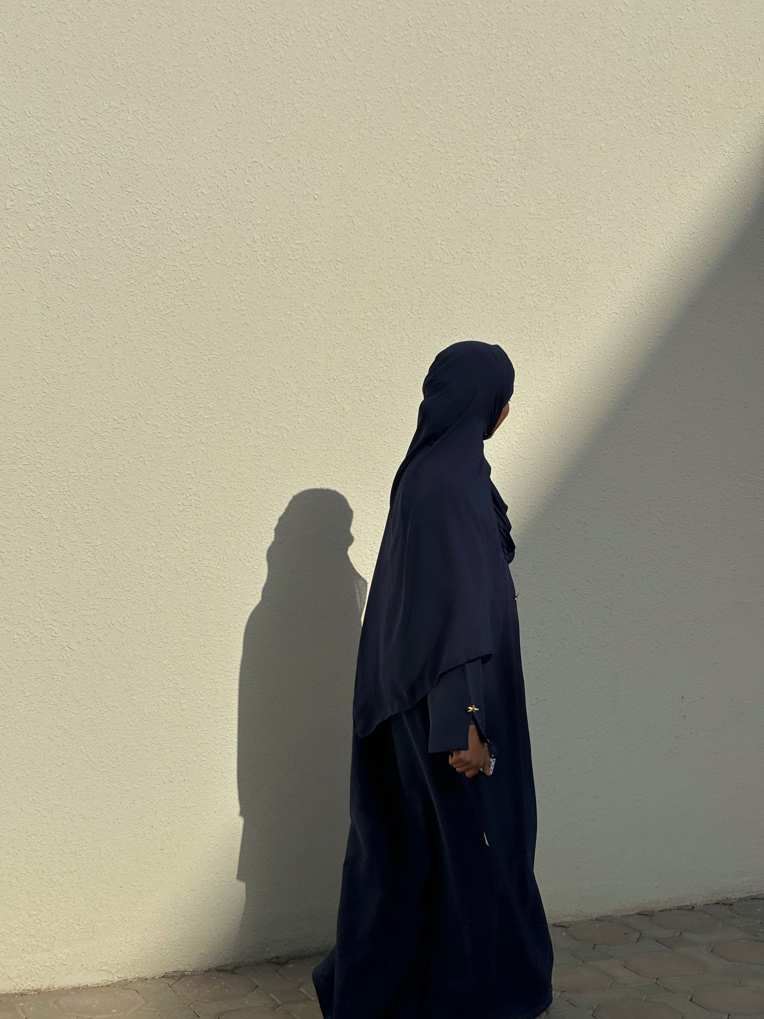 Starfish Wave Abaya - Midnight Navy - View 6