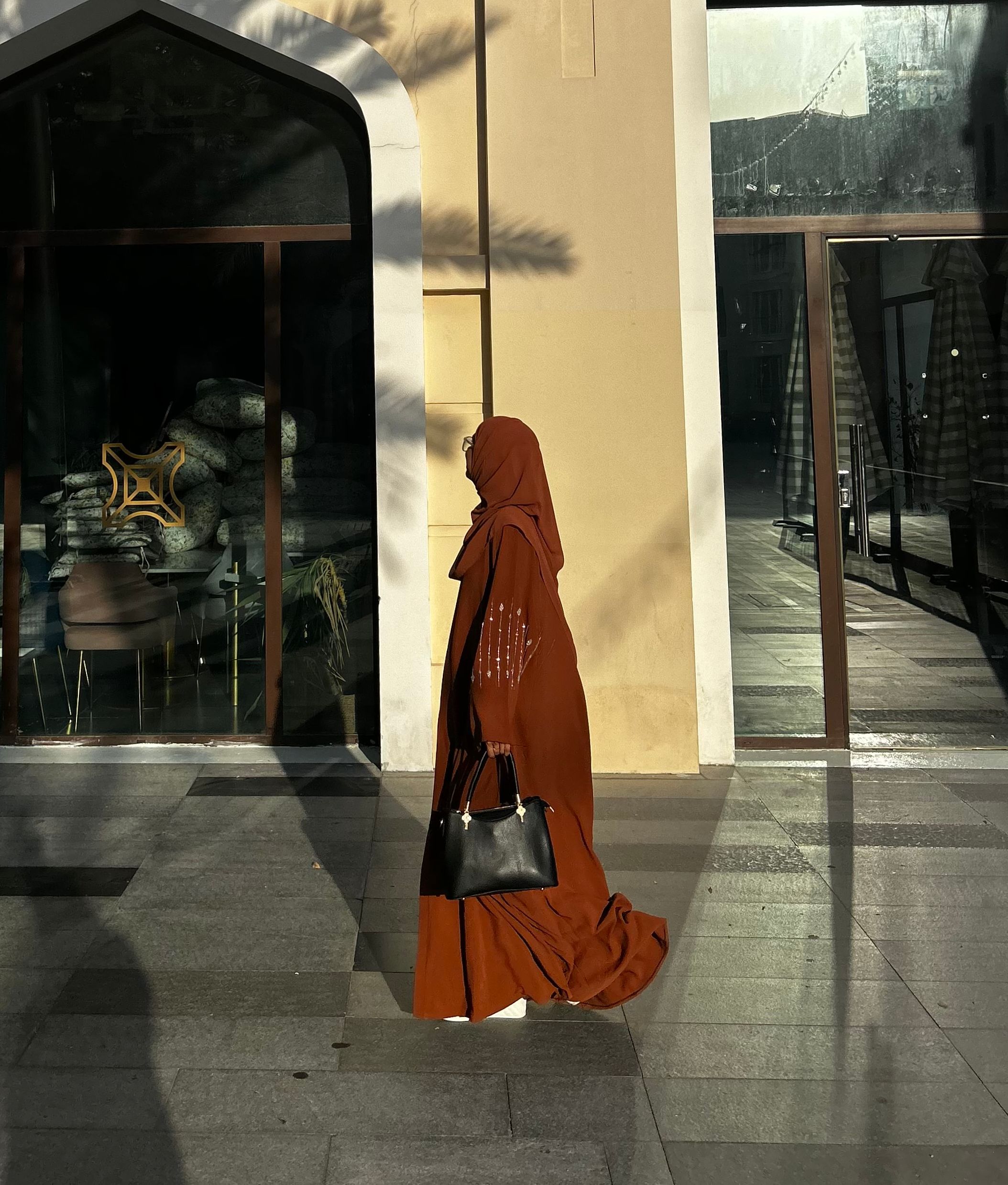 Orange Slice Abaya  - View 4