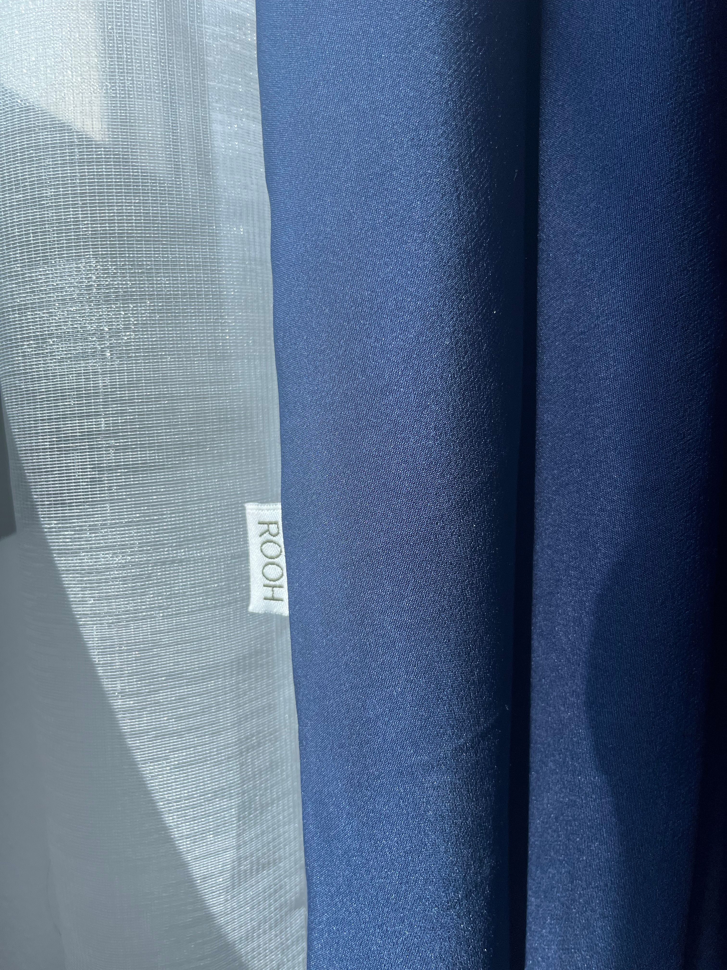 Starfish Wave Abaya - Midnight Navy - View 3