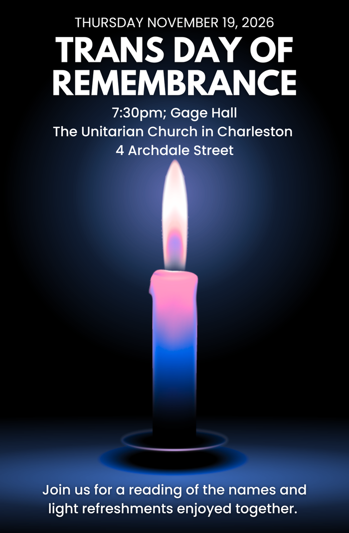 Trans Day of Remembrance with The Unitarian Church