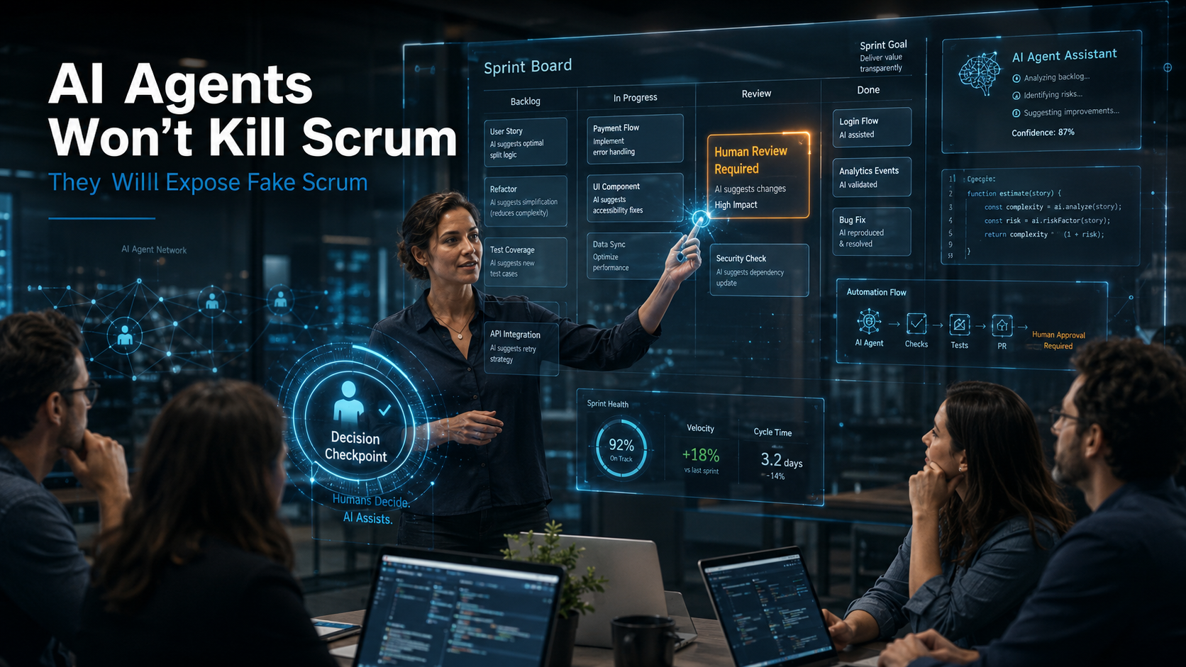 AI Agents in Scrum Teams: Who Is Responsible When They Mess Up?