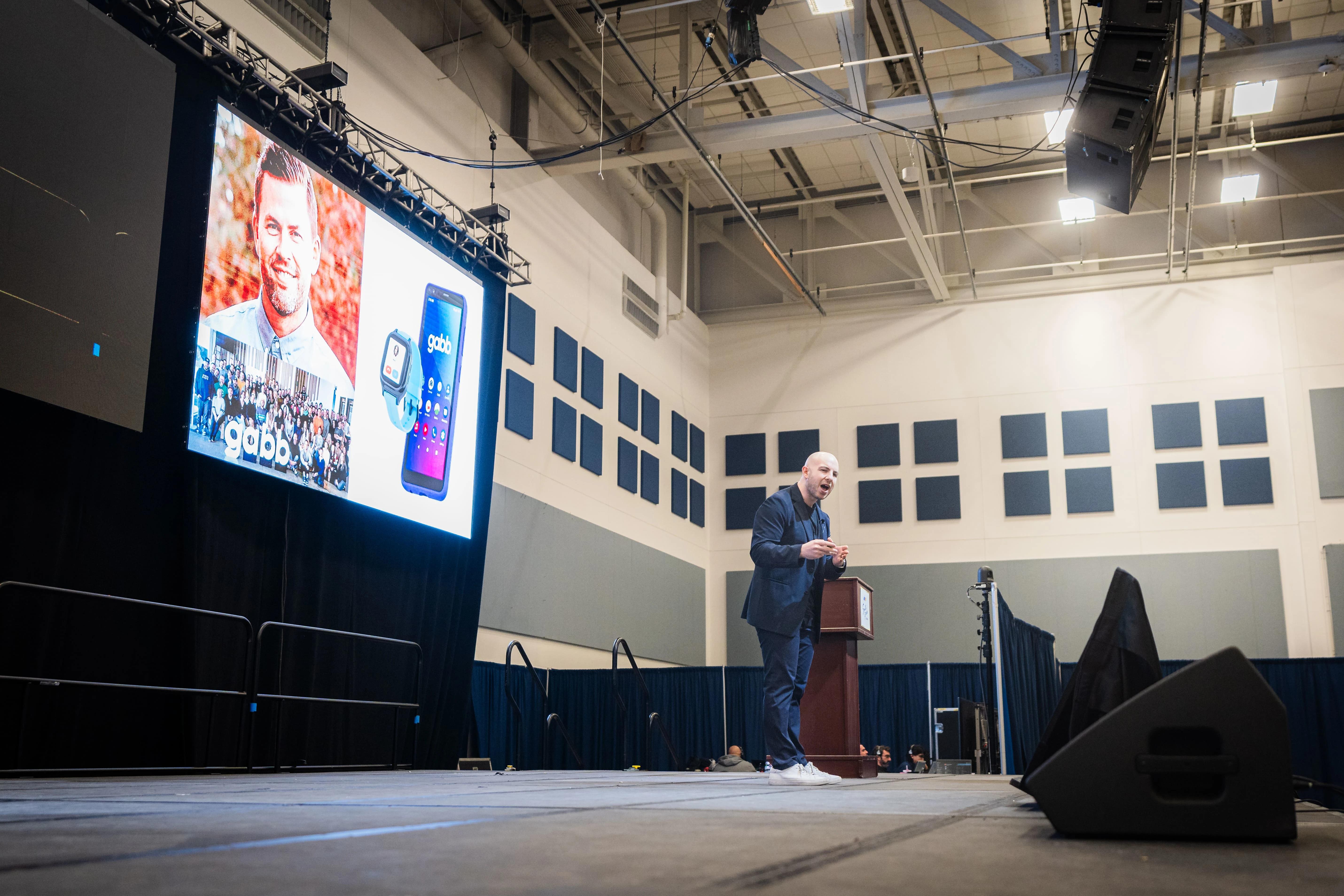 Danny Goldberg presenting on stage