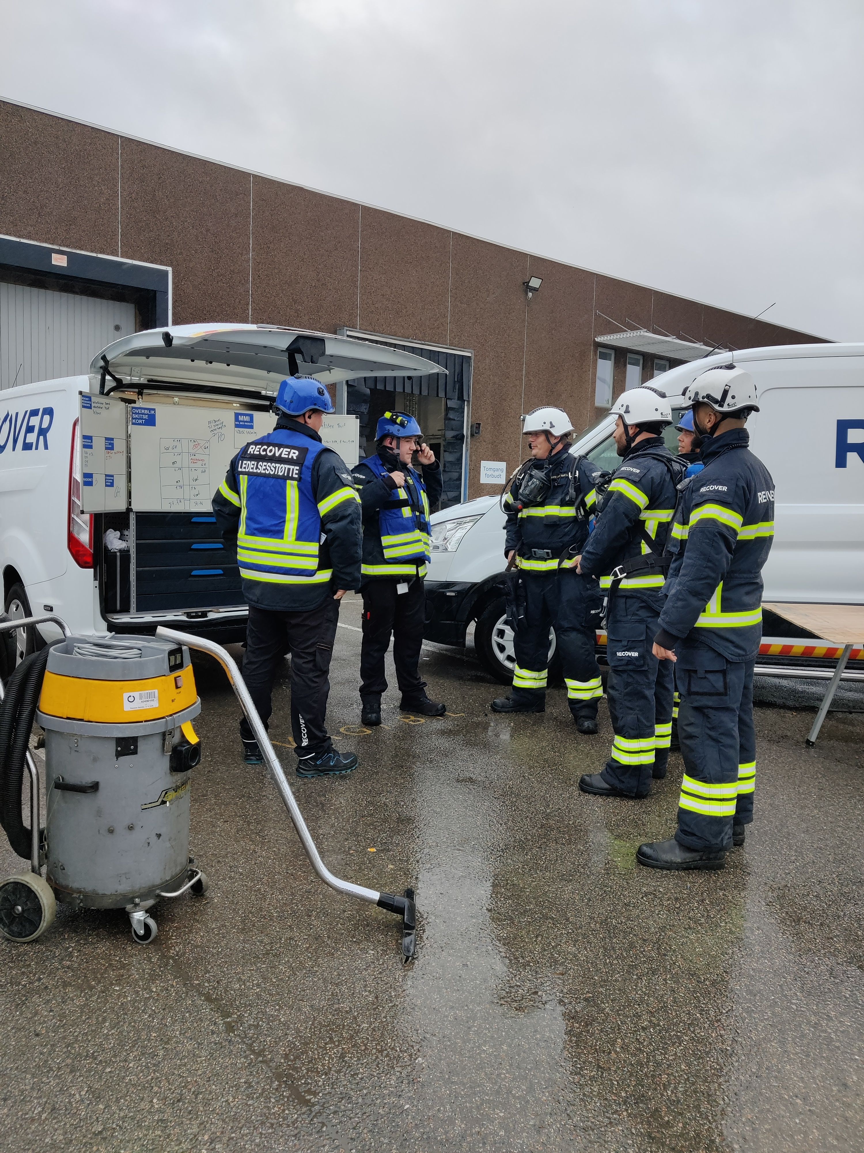 workers using protective equipment on site