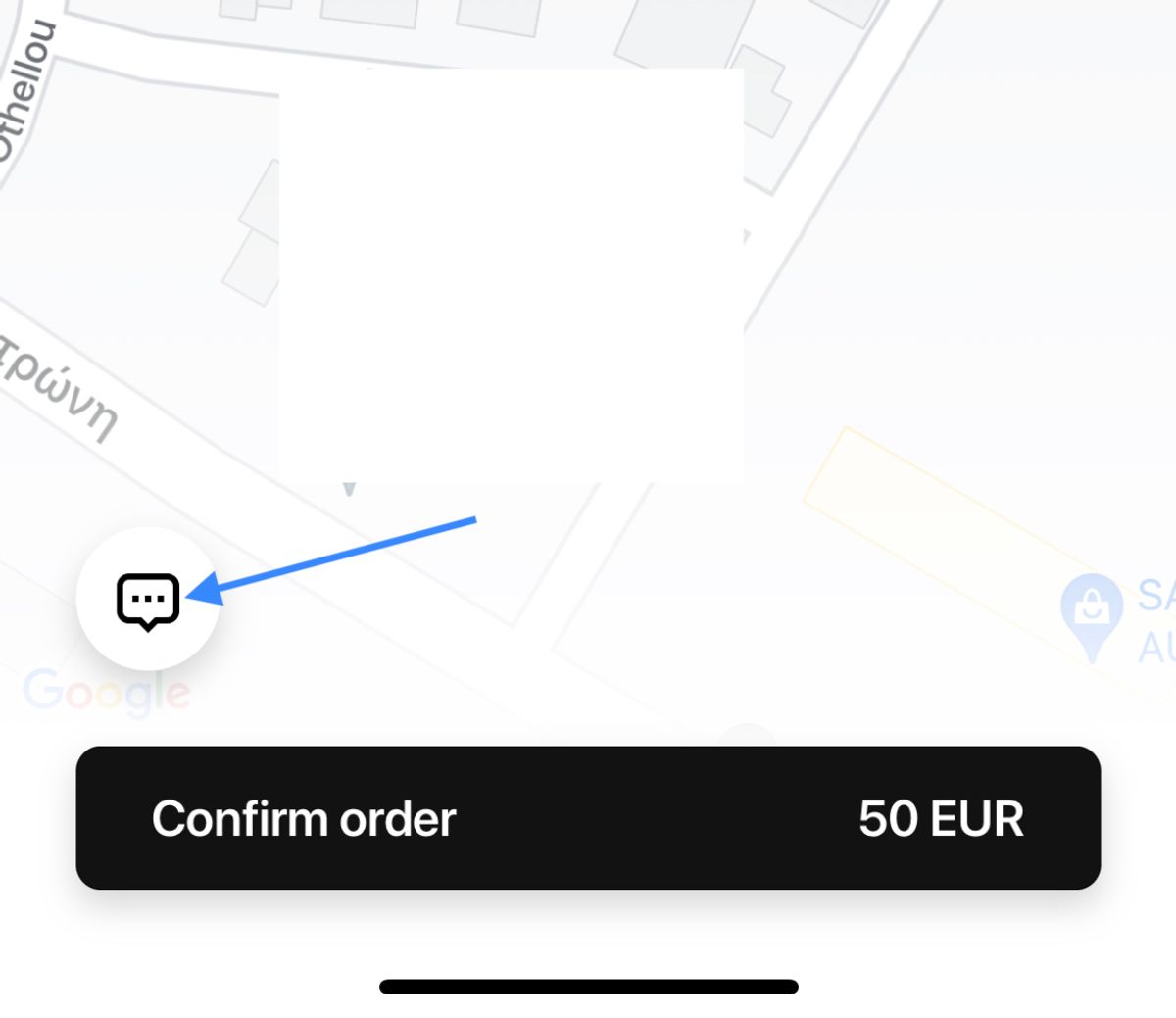 Passenger can add notes for the driver in the CABCY app