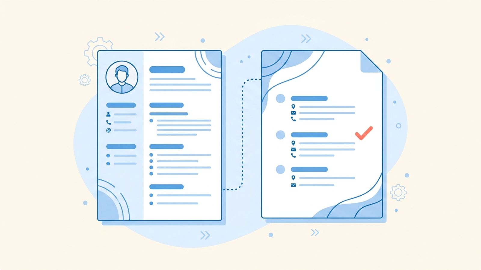 Resume references: separate reference page alongside a resume document