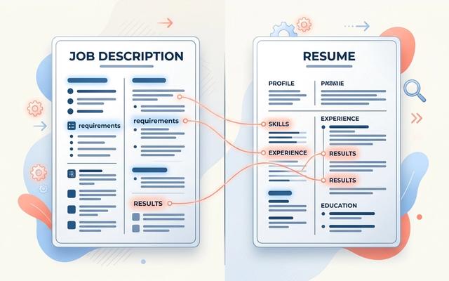 How to tailor your resume to a job description: matching keywords between a job posting and resume