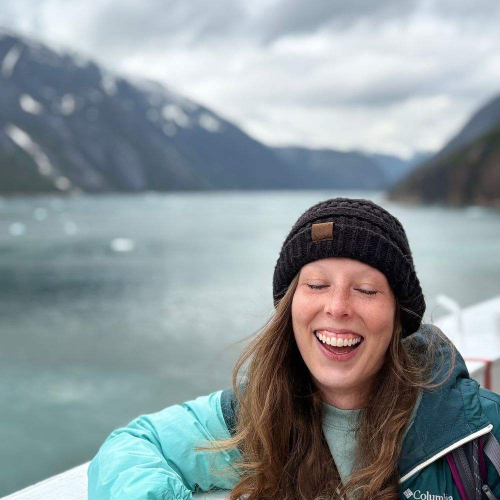 Amanda laughing on the water